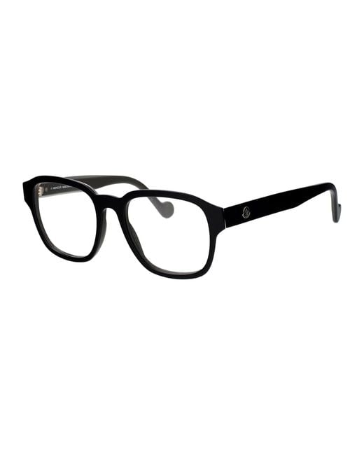 Moncler Black Nero/Monocolore Acetate Glasses for men