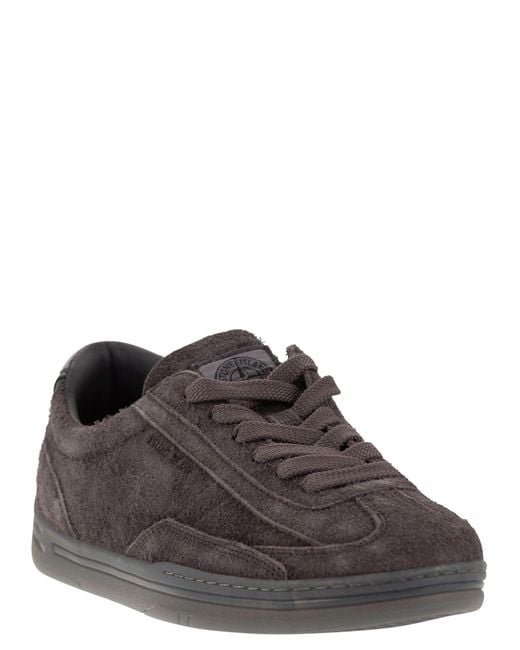 Stone Island Brown Suede Trainers for men