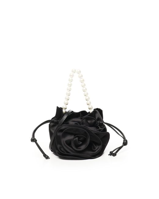 Magda Pearl Satin Rosa Borsa di Magda Butrym in Black