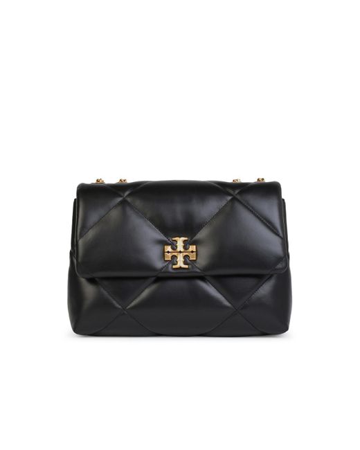 Tory Burch 'kira' Dubbele Riem Black Lear Bag
