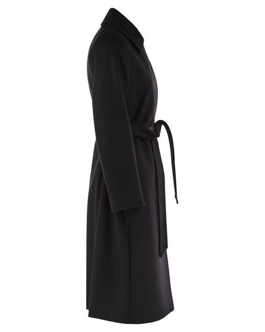 Max Mara Black Bcollag Wool Coat