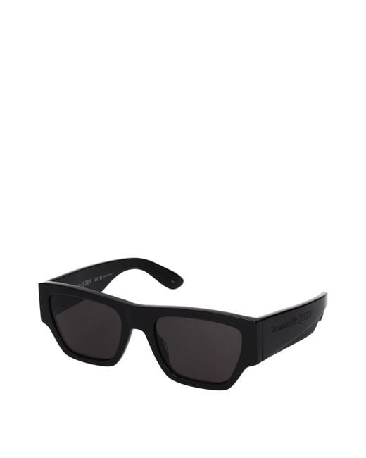 McQueen Black Alexander Mc Queen Sunglasses Acetate