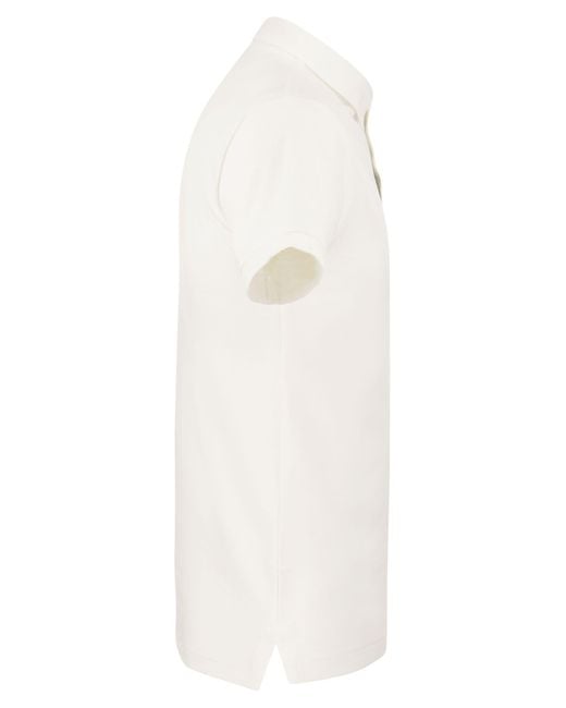 Polo Ralph Lauren White Slim-Fit Pique Polo Shirt for men