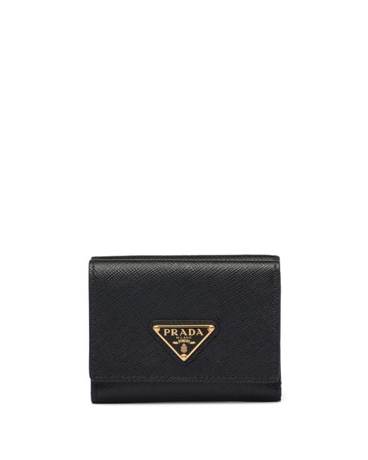 Prada Black Small Saffiano Wallet