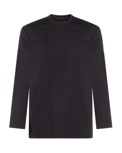Y-3 Logo Katoenen T -shirt in het Blue voor heren