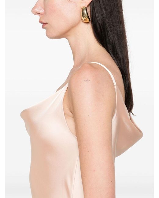 Norma Kamali Pink Maria Slip Gown Dress