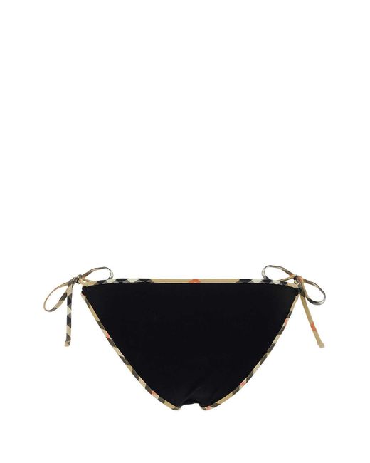Burberry Black Stretch Nylon Bikini Bottom