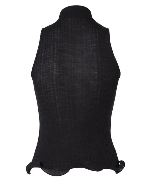 Fendi Black Tops With Logo