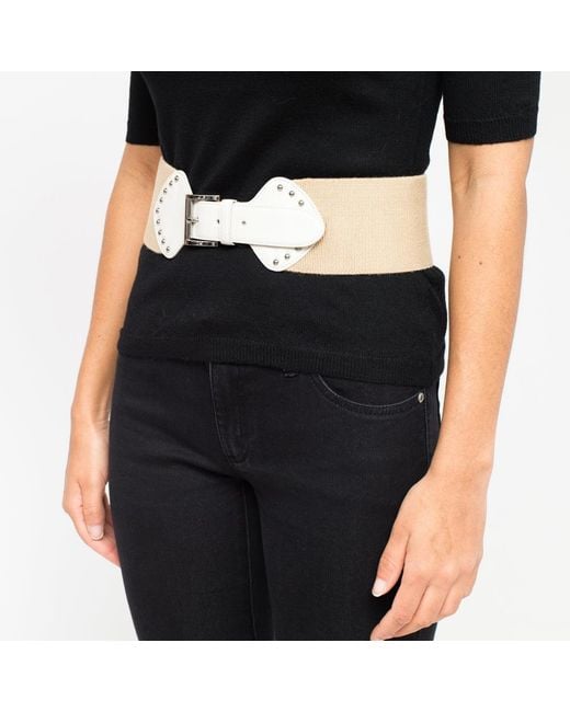 Prada Natural Buckled Waist Belt