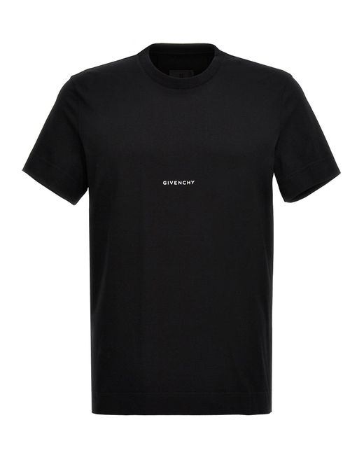 Givenchy Logo Print T Shirt in Black Lyst UK