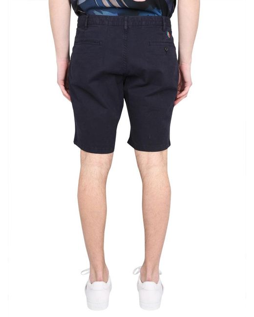 Paul Smith Blue Solid Shorts for men