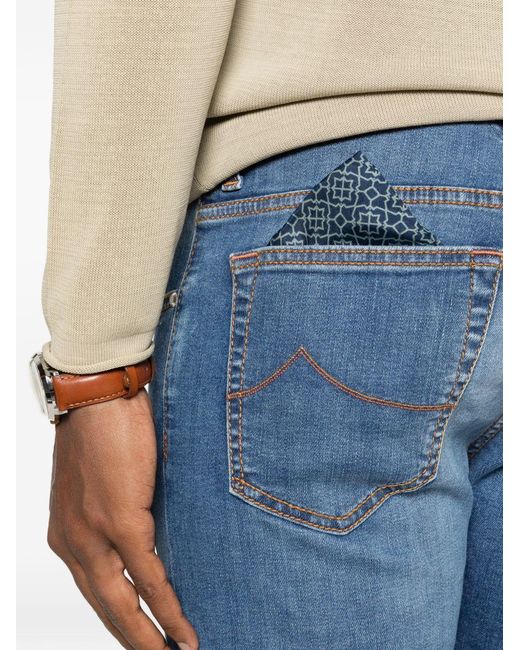Jacob Cohen Blue Slim Fit Denim Jeans for men