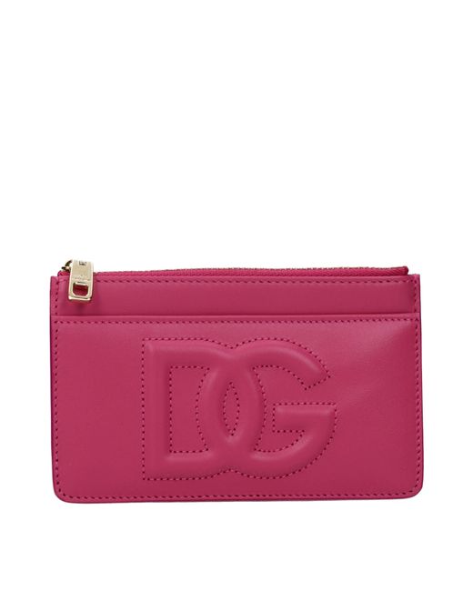 Dolce & Gabbana Purple Coin Purse/Wisteria Leather