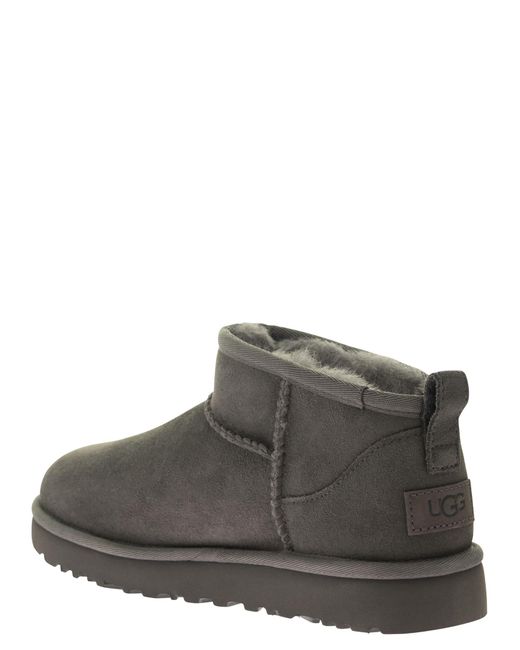 Ugg Gray Classic Ultra Mini