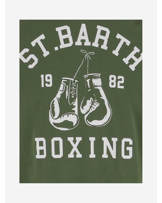 Cotton T-shirt avec imprimé logo Mc2 Saint Barth pour homme en coloris Green