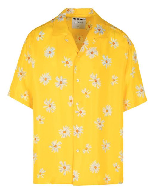 Moschino Yellow Silk Dress for men