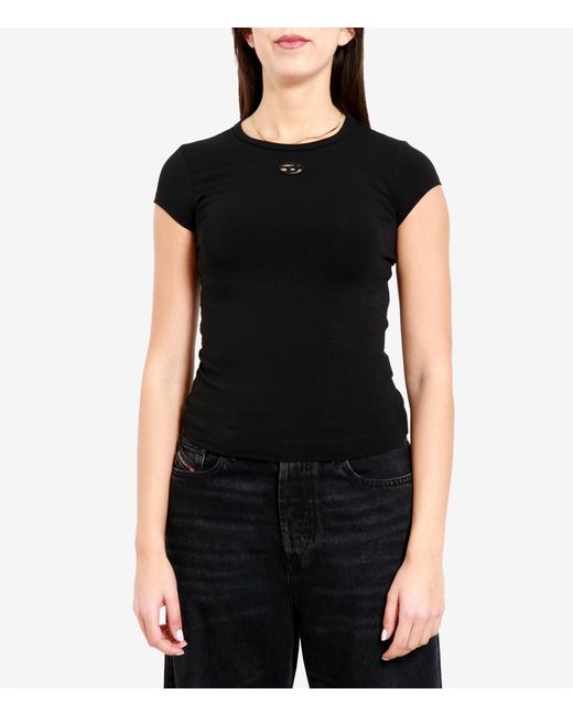 DIESEL Black T Shirts And Polos