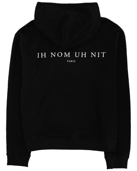 Ih Nom Uh Nit Black Sweatshirt With Print for men