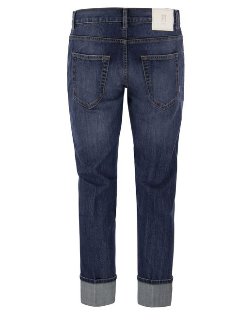 PT Torino Dub Slank Fit Jeans in het Blue