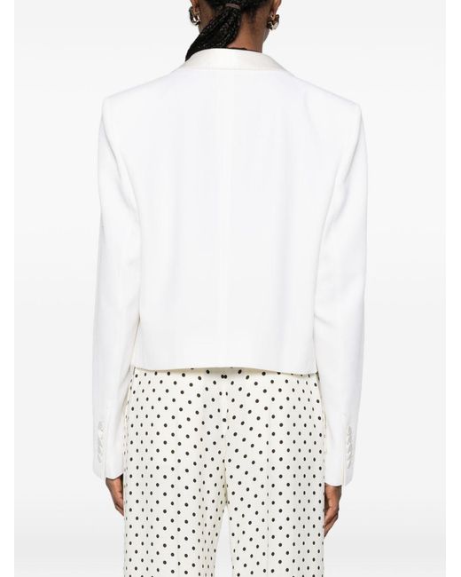 Tom Ford White Wool Tuxedo Jacket