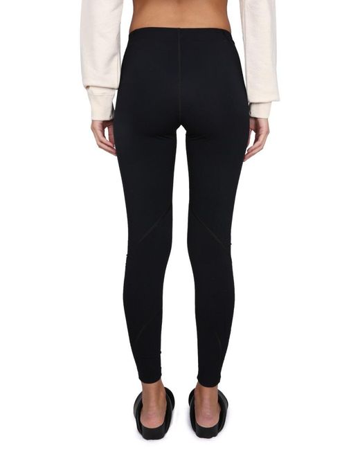 Jil Sander Black Logo-Embellished Leggings With Elastic Waistband