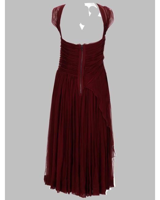 N°21 Red Chic Mini Halter Strap Chiffon Dress