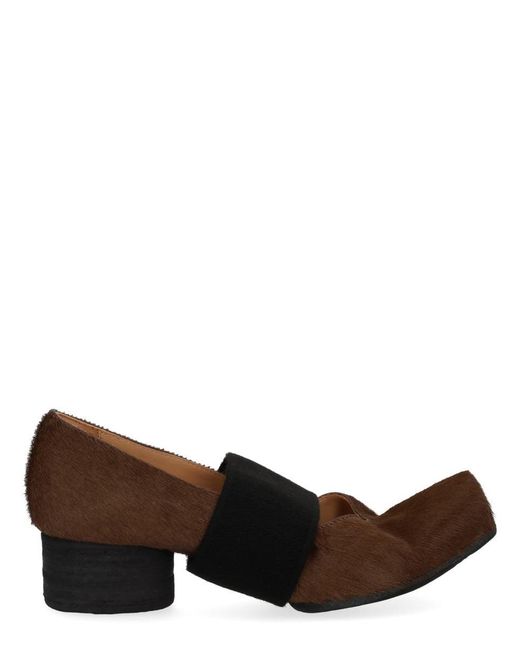 Uma Wang Brown Slip-On Heels