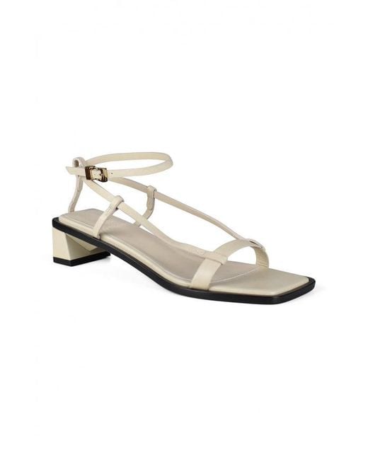 ANEST COLLECTIVE White Linea Sandals