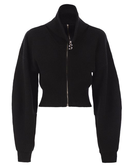 Sportmax Black Calipso Wool And Cashmere Cardigan
