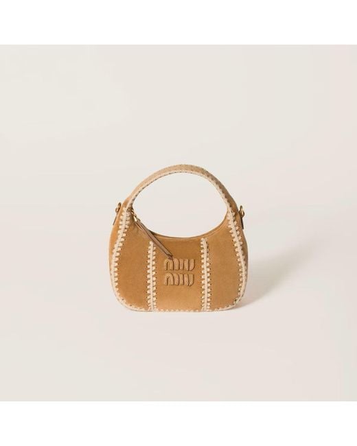 Miu Miu Multicolor Borse Camoscio Crochet