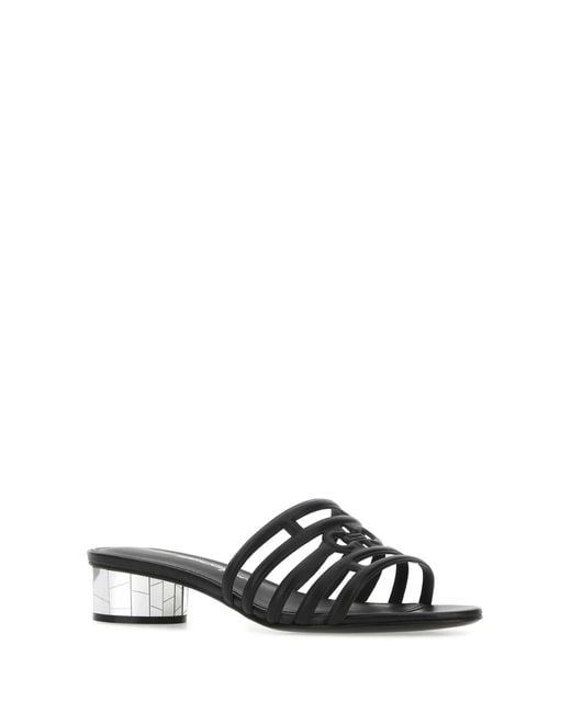 Ferragamo White Leather Heels