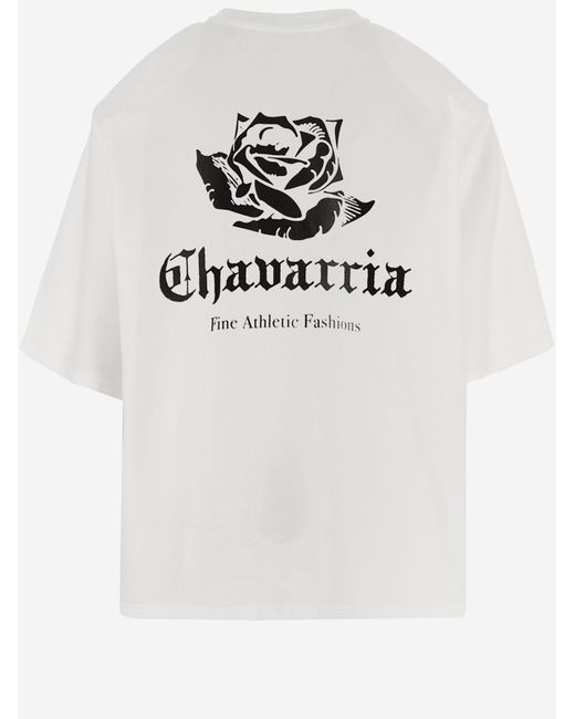 ADIDAS X WILLY CHAVARRIA White Willy Chavarria X Adidas Cotton T Shirt With Logo for men