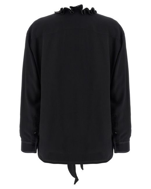 Victoria Beckham Black 'Ruffle' Blouse