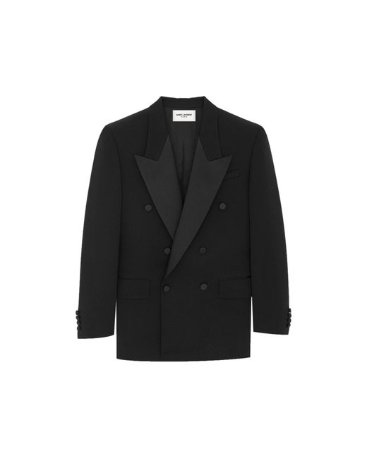 Saint Laurent Black Double-breasted Jacket