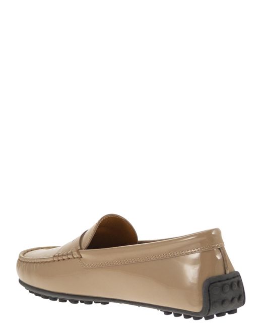 Tod's Brown City Gommino Moccasin