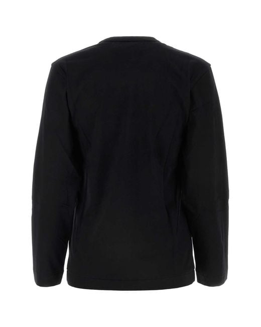 COMME DES GARÇONS PLAY Black Tshirt Emblem Knit