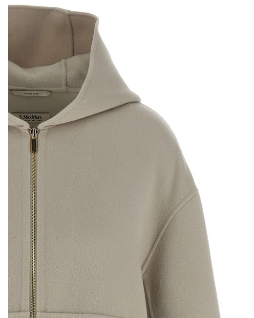 Sweat à capuche 'Romina' Max Mara en coloris Natural