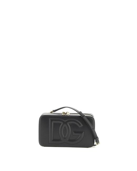 Bolso de cámara de cuero Dolce & Gabbana de color Black