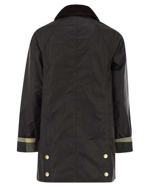 Barbour Black Modern Beadnell Waxed Jacket