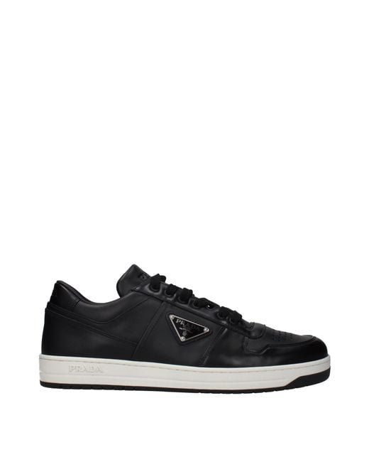 Prada Black Sneakers Leather for men