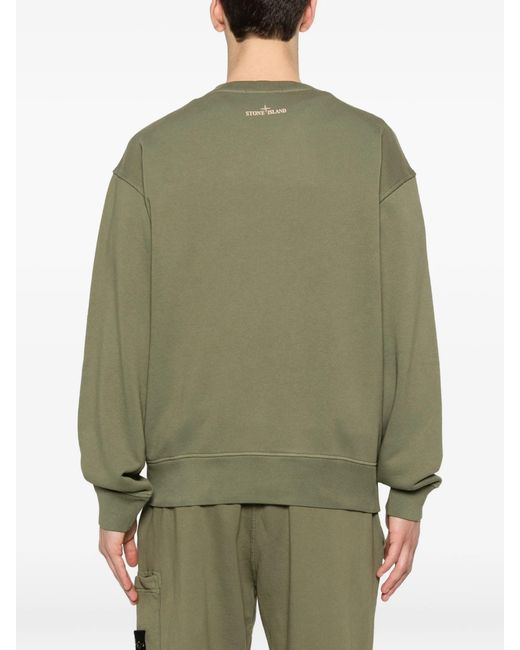 Stone Island Green Felpa for men