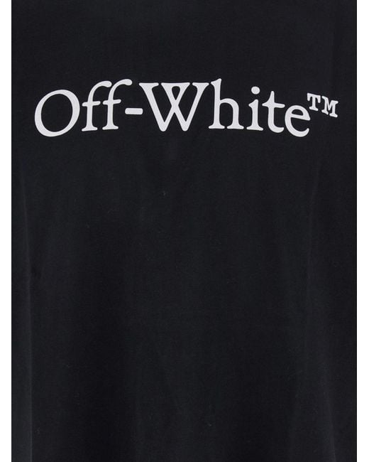 Off-White c/o Virgil Abloh Black Cotton T Shirt With Logo for men