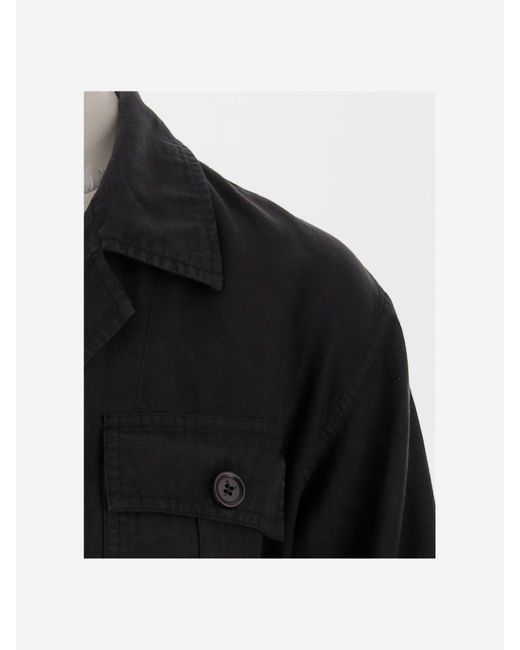 Aspesi Black Safari Jacket With Belt