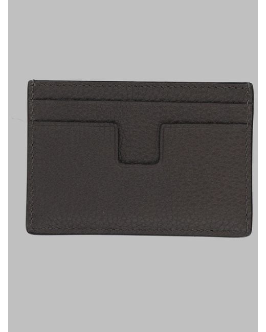 Tom Ford Black Compact Leather Wallet