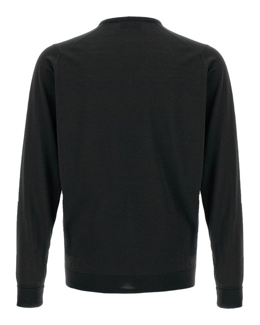 John Smedley Black Bobby Sweaters And Cardigans for men