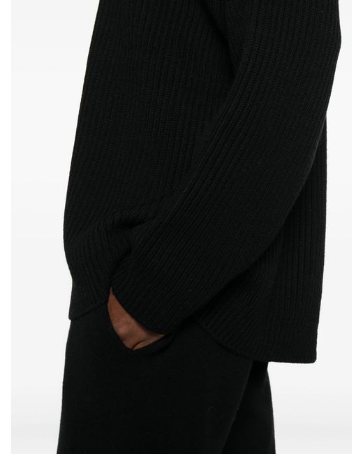 Entire studios Black Oversize Knit Crewneck