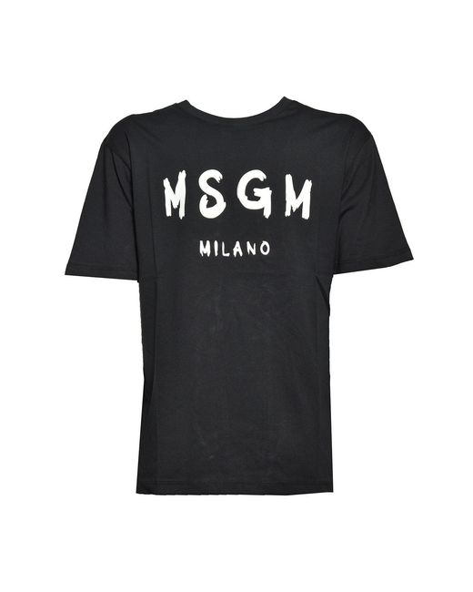 MSGM T-shirts En Polo's in het Black