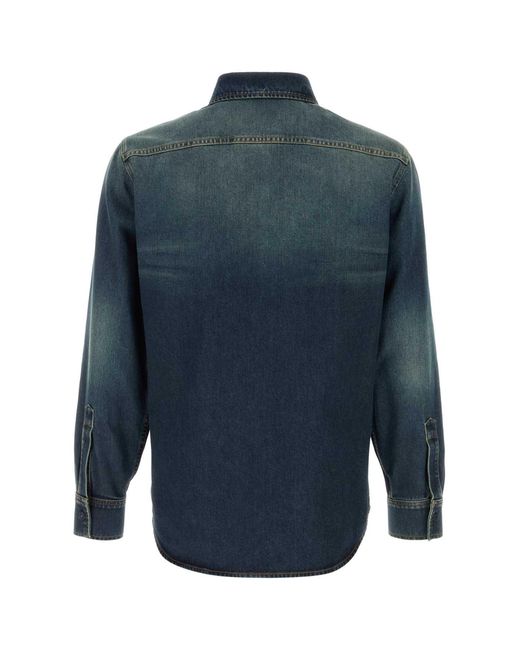Gucci Blue Denim Shirt for men