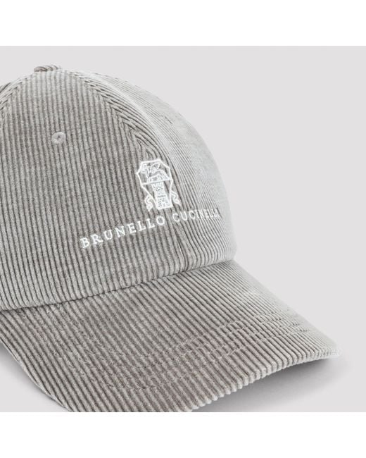 Brunello Cucinelli Gray Cap