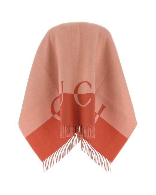 Gucci Orange Wool Blend Cape